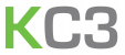 KC3 brand logo in green and grey