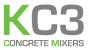 KC3 brand logo in green and grey